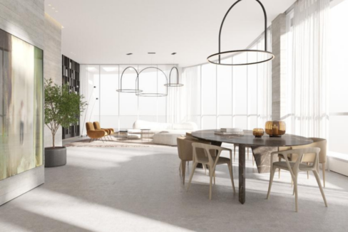 High-end living room with premium interior design